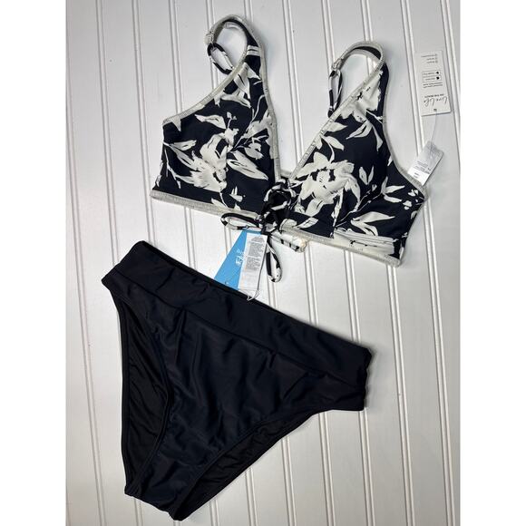 NWT Cupshe Two Piece Bikini Swimsuit Pink Triangle & Bralette Cheeky BUNDLE Sz M - Picture 5 of 6